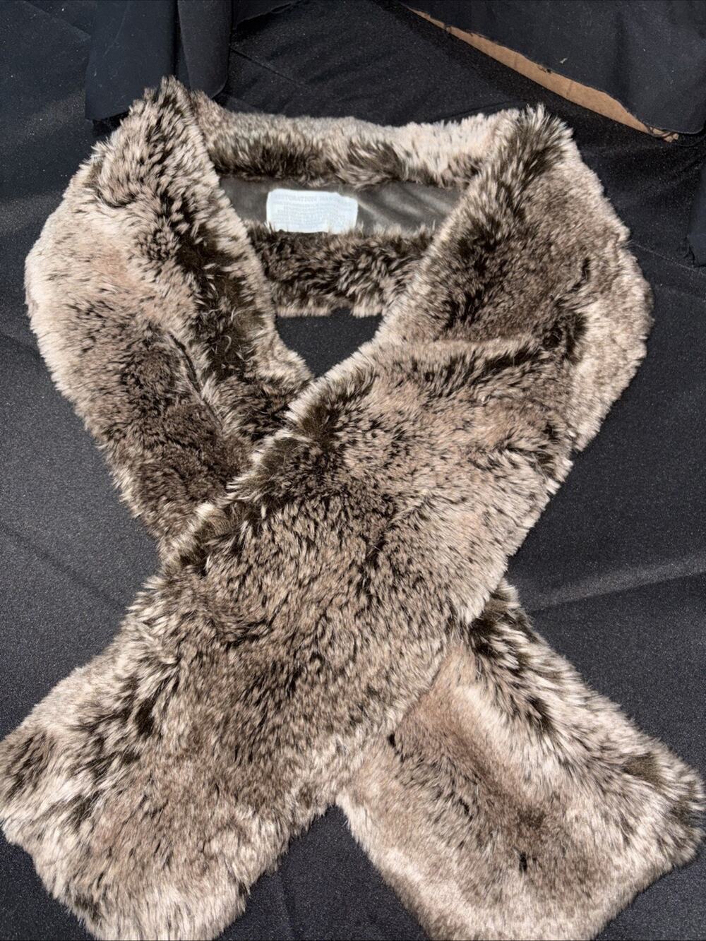 Restoration Hardware Faux Fur Stole/scarf